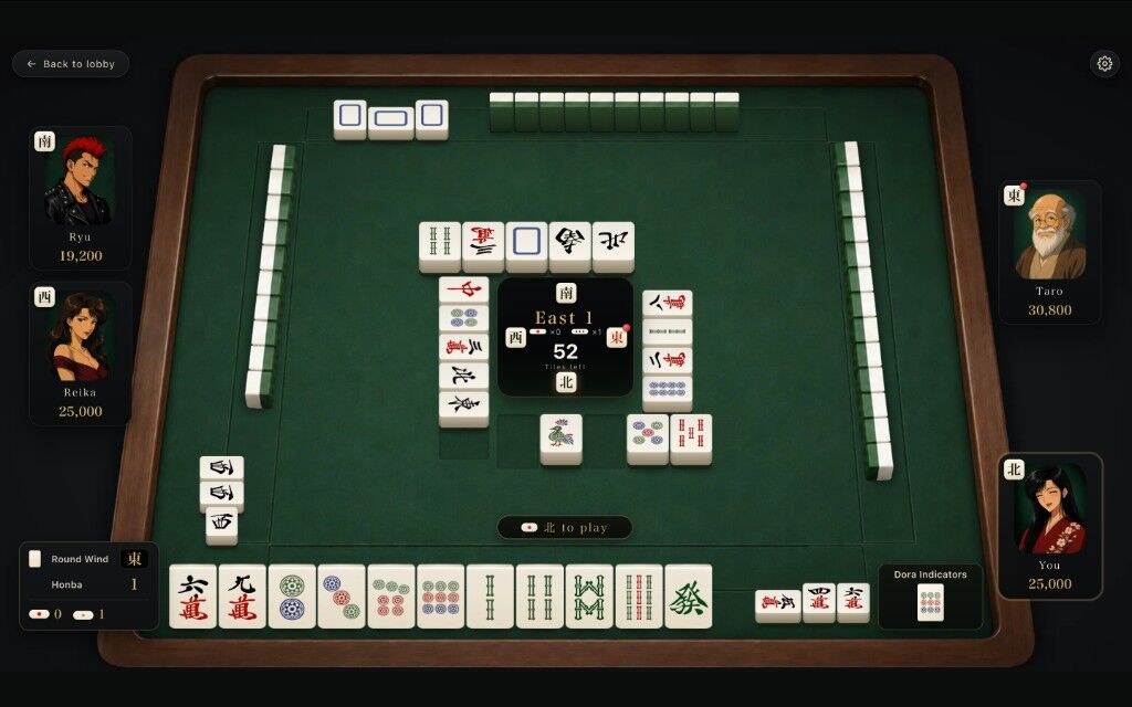 RiichiMahjong Game Screenshot